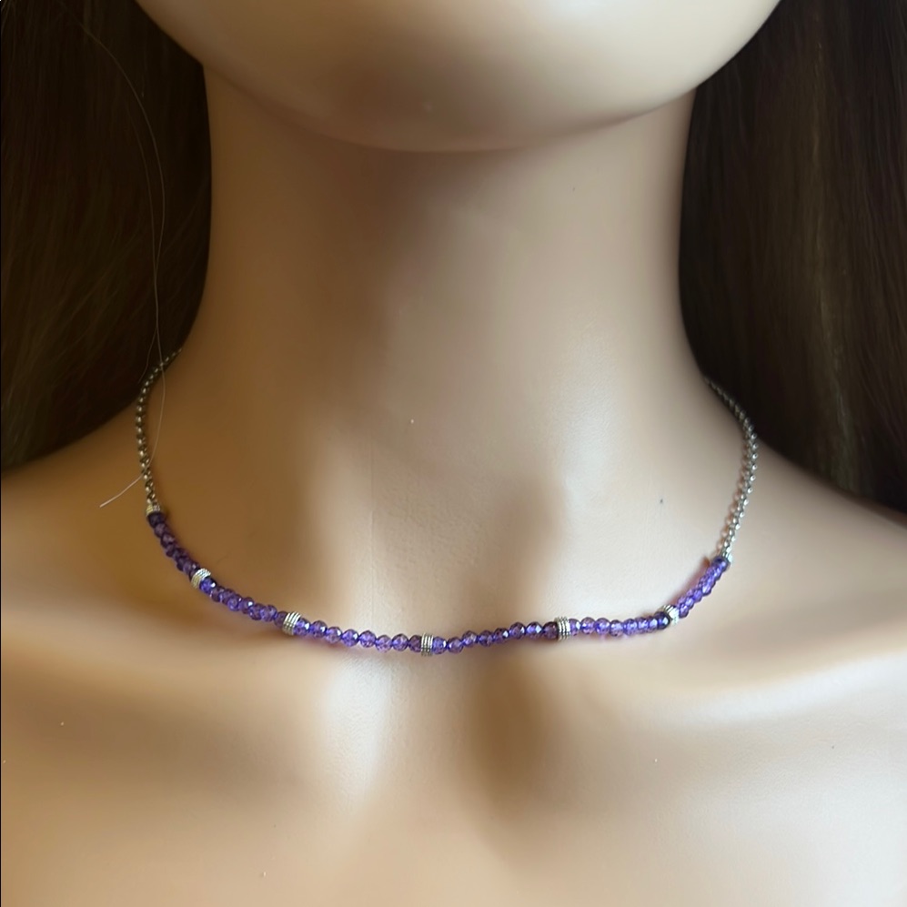 Amethyst Beaded Necklace
